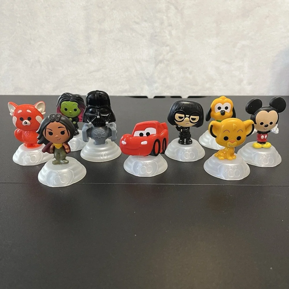 Disney 100th Anniversary 2023 McDonald's Happy Meal Toys Cars Star Wars Lot Of 9